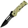 Smith and Wesson Smith & Wesson Black Ops 2, Desert Aluminum Handle, Black Blade, Combo Edge