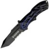 Smith and Wesson Smith & Wesson Black Ops Smoked Blue Tanto Knife, Combo Edge