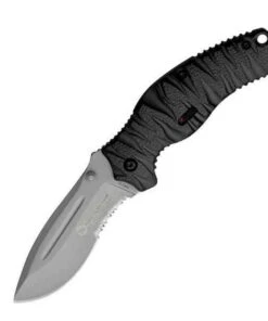 Smith and Wesson Assisted Opening Knife, 3.3" Satin Serrated