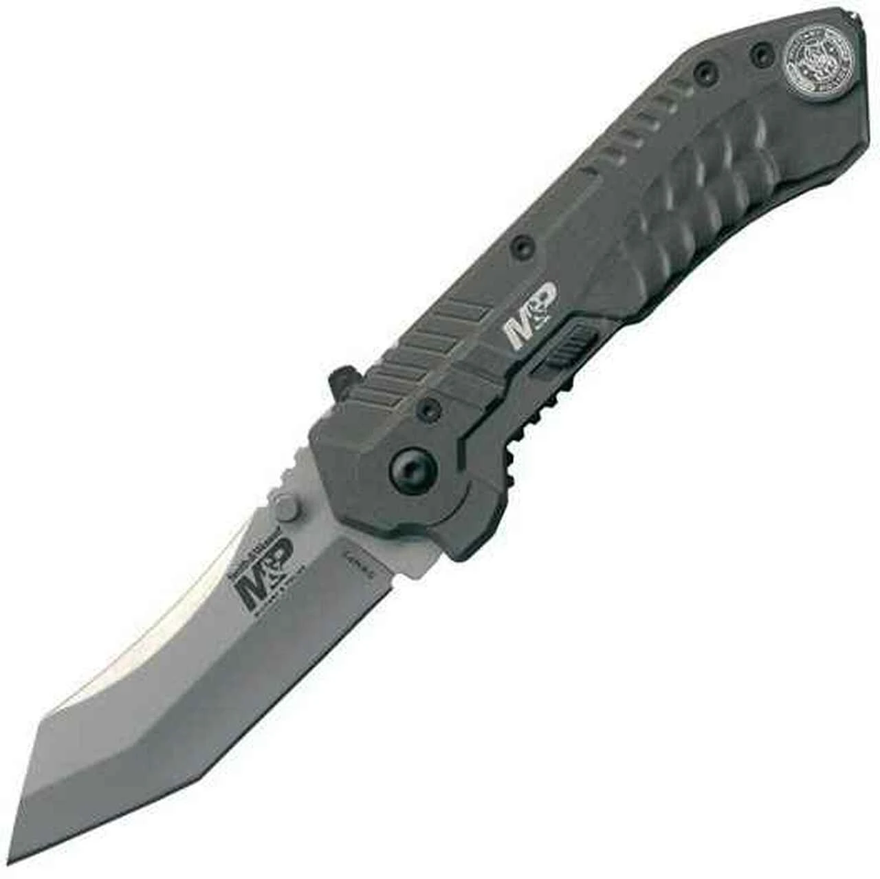 Smith and Wesson Smith & Wesson Military Police Magic Assisted Scoop Back Tanto, Plain Edge 1 Smith and Wesson Smith & Wesson Military Police Magic Assisted Scoop Back Tanto, Plain Edge