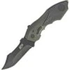 Smith and Wesson Smith & Wesson Military & Police MAGIC Spring Assist Clip Point,Plain Edge, Grey Aluminum Handle