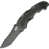 Smith and Wesson Smith & Wesson MAGIC Spring Assisted, Plain Edge, Grey Aluminum Handle