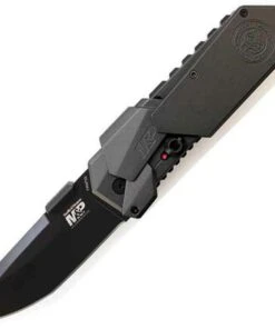 Smith and Wesson Smith & Wesson Military & Police M.A.G.I.C. Assisted Opening Knife 3 1/2 in. Plain Edge Clip Point Blade Aluminum Handle