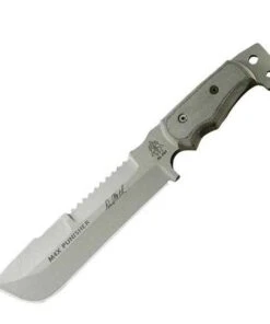 Tops M4X Punisher, Black Micarta Handle, Gray Blade