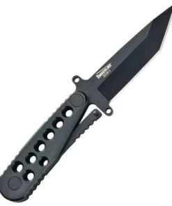 Timberline Tactical ECS. 8 3/8", Tanto Point Blade, Black Zytel Handles, Plain Edge