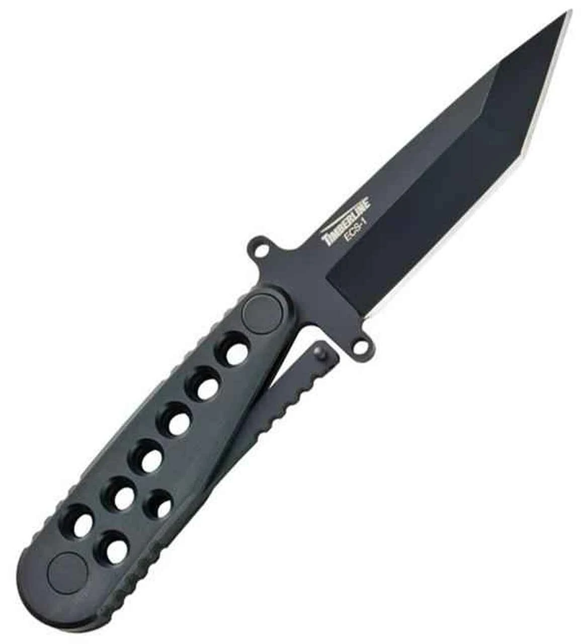 Timberline Tactical ECS. 8 3/8", Tanto Point Blade, Black Zytel Handles, Plain Edge 1 Timberline Tactical ECS. 8 3/8", Tanto Point Blade, Black Zytel Handles, Plain Edge