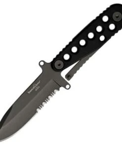 Timberline Tactical ECS. 8 1/8", Spear Point Blade, Black Zytel Handles, ComboEdge