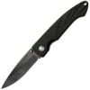 Timberline Linerlock. 4 1/2" Closed, Black Ceramic Blade w/Mother-of-pearl Inlaid Dual Thumb Stud, Black Aluminum Handles