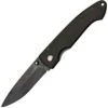 Timberline Linerlock. 3 3/4" Closed, Black Ceramic Blade w/Mother-of-pearl Inlaid Dual Thumb Stud, Black Carbon Fiber Handles