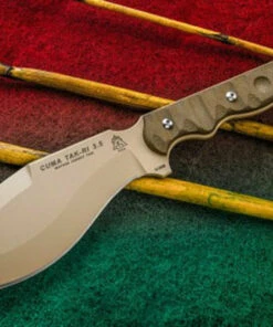 TOPS CUMA TAK-RI 3.5, 7" Coyote Brown 1095 Blade, 13.5" Overall Length
