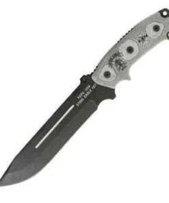 Tops Steel Eagle, Black Linen Micarta Handle, Ballistic Nylon Sheath