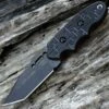 Tops C.A.T. 203 Cryptic Cyber Scales, 3.25 in. Tanto-Styled 1095 Blade Steel, Black G-10 Handle, Overall Length 7.25"
