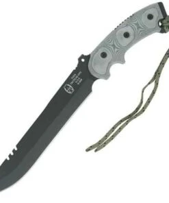 Tops Anaconda Hunters Point, Black linen micarta handles