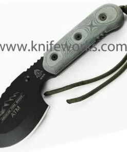 Tops American Trail Maker, Black Linen Micarta, Kydex Sheath