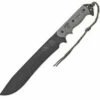 Tops Armageddon, Black Micarta, Black Ballistic Nylon sheath w/ Kydex Liner