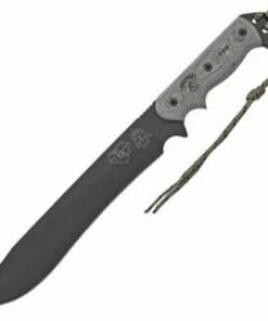 Tops Armageddon, Black Micarta, Black Ballistic Nylon sheath w/ Kydex Liner