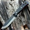 TOPS BROSBLK10 B.O.B. Fieldcraft, 4.625" 1095 Plain Blade, Black G-10 Handle-Kydex Sheath
