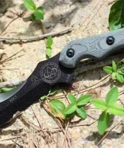 TOPS HKT (Hunter, Killer, Tracker), 1095 High Carbon Steel RC 56-58, Black Linen Micarta