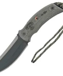 Tops Loner, Black linen micarta handles