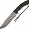 Tops Longhorn Bowie, 6 3/4" Black River Wash Blade, Rocky Mountain Tread Handle