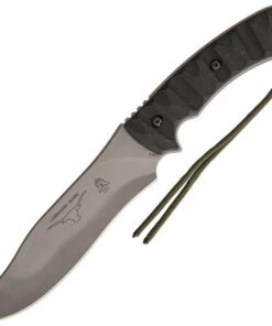 Tops Longhorn Bowie, 6 3/4" Black River Wash Blade, Rocky Mountain Tread Handle