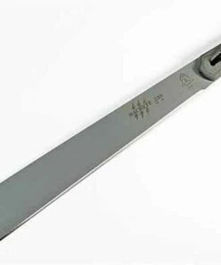 Tops Machete 230, 15.75" 1095 Carbon Steel Machete, Black Linen Micarta Handle.