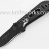 TOPS MIL-SPIE 3.5, 3.5" N690Co Plain Blade, Black Aluminum Handle