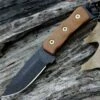 Tops Overlander 2, 4 in. 1095 Blade Steel, Tan Micarta Handle, Overall Length 8.25"