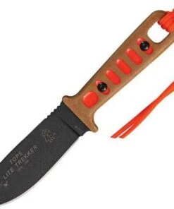 Tops Lite Trekker, Tan & Hunter Orange, w/ Kydex Sheath