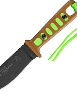 Tops Lite Trekker, Tan & Neon Green, w/ Kydex Sheath