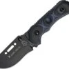 TOPS XCESTD Delta, 3.38" 154CM Plain Blade, Blue/Black G-10 Handle