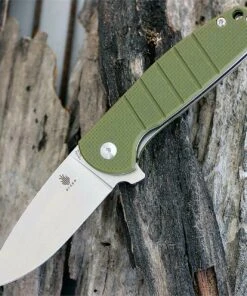Kizer Cutlery V3471A2 Gemini Flipper, 3.13 in. VG-10 Blade, Green G10 Handle LinerLock