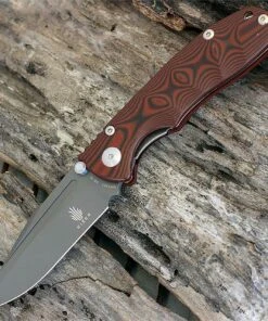 Kizer Cutlery Kizer V4412A2 Bolt Vanguard Series 3.5 in. VG-10 Red/Black G-10 Folder