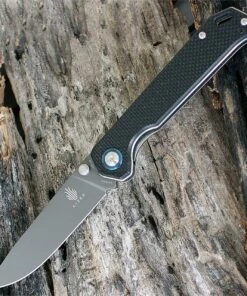 Kizer Cutlery Kizer V4458A1 Begleiter Vanguard Series 3.5 in. VG-10 Black G-10 Folder