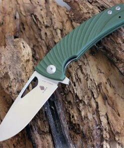 Kizer Cutlery V4484A2 Vanguard Kyre, 3.42 in. VG10 Blade, Green G10 Handle Liner-lock folder