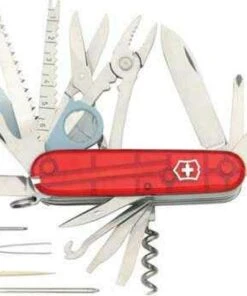 Victorinox Swiss Army Victorinox Swiss Champ, Ruby red translucent handles