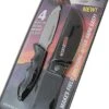 Wicked Edge Illuminator Knife, 4" AUS-8 Plain Blade, Black Textured Handle