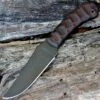 Winkler Knives Belt Knife 9.25" Fixed Blade Sculpted Maple Handle