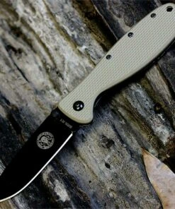BRK Zancudo Folder, Black Blade, Desert Tan Handle, Design by Esee Knives