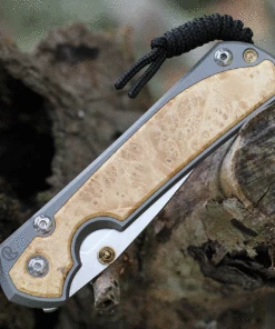 Chris Reeve Large Sebenza 31 Box Elder Inlay, 3.61" CPM S45VN Stonewashed Drop Point Blade, Matt-Blasted Handle(L31-1108) -Knifeworks Sales Store l31 1108.3 61818.1631629271