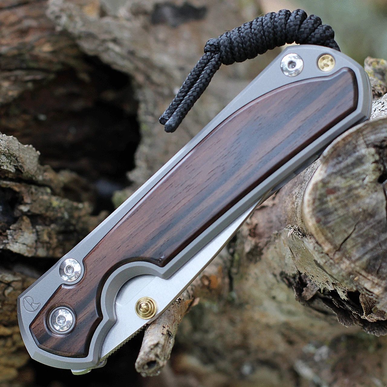 Chris Reeve Large Sebenza 31 Macassar Ebony Inlay, 3.61" CPM S45VN Stonewashed Drop Point Blade, Matt-Blasted Handle(L31-1116) 3 Chris Reeve Large Sebenza 31 Macassar Ebony Inlay, 3.61" CPM S45VN Stonewashed Drop Point Blade, Matt-Blasted Handle(L31-1116) - Image 3