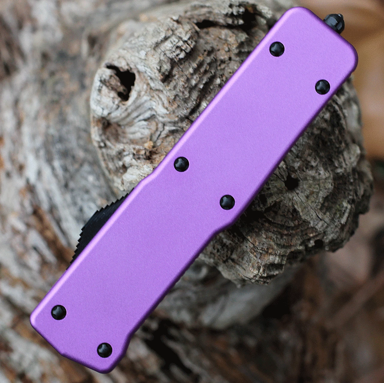 Templar Knife Co. Templar Premium Lightweight Small OTF -Alum. Purple (3" D2 Blk Dagger) SA-AP-12-1 3 Templar Knife Co. Templar Premium Lightweight Small OTF -Alum. Purple (3" D2 Blk Dagger) SA-AP-12-1 - Image 3