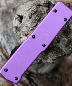 Templar Knife Co. Templar Premium Lightweight Large OTF -Alum. Purple (3.55" D2 Blk Tanto) LA-AP-22-1 -Knifeworks Sales Store laap.1 72360.1635532508