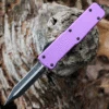 Templar Knife Co. Templar Premium Lightweight Small OTF -Alum. Purple (3" D2 Blk Dagger) SA-AP-12-1