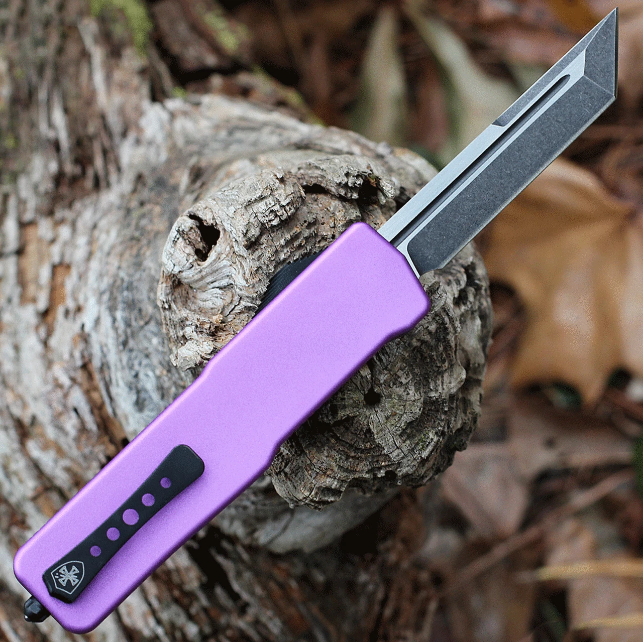 Templar Knife Co. Templar Premium Lightweight Small OTF -Alum. Purple (3" D2 Blk Tanto) SA-AP-22-1 2 Templar Knife Co. Templar Premium Lightweight Small OTF -Alum. Purple (3" D2 Blk Tanto) SA-AP-22-1 - Image 2
