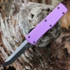 Templar Knife Co. Templar Premium Lightweight Large OTF -Alum. Purple (3.55" D2 Blk Drop Point) LA-AP-32-1