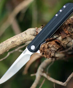 CRKT 3810 Large LCK+, 3.62" 8Cr13MoV Satin Plain Blade, Glass Reinforced Polymide Handle