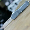 CobraTec Knives LGYFS-XLTNS Large FS-X Grey, 3.50" D2 Steel Tanto Blade, Anodized Aviation Aluminum Handle