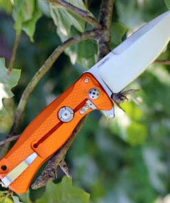 LionSteel Lion Steel SR-11 Aluminium Orange SR11AOS, 3.70" Sleipner Plain Blade -Knifeworks Sales Store lstsr11aos.1 72955.1566585877