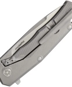 LionSteel Lion Steel T.R.E. Three Rapid Exchange Folder, 2.91 in. M390 Blade, Matte Titanium Handles, Gray Accents -Knifeworks Sales Store lsttregr 32925.1566585787